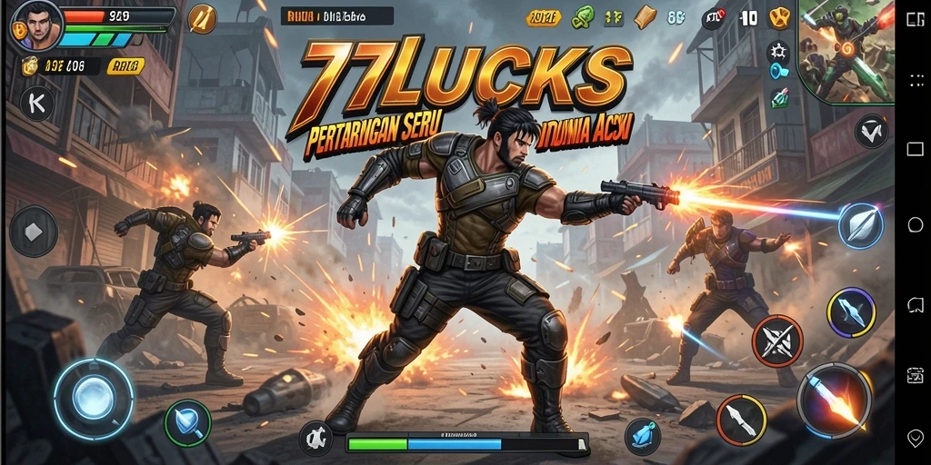 Tampilan gameplay seru dan mendebarkan dari 77LUCKS.