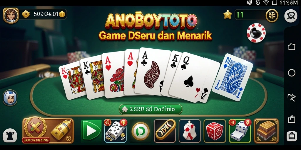 Tampilan menarik dari permainan Domino ANOBOYTOTO