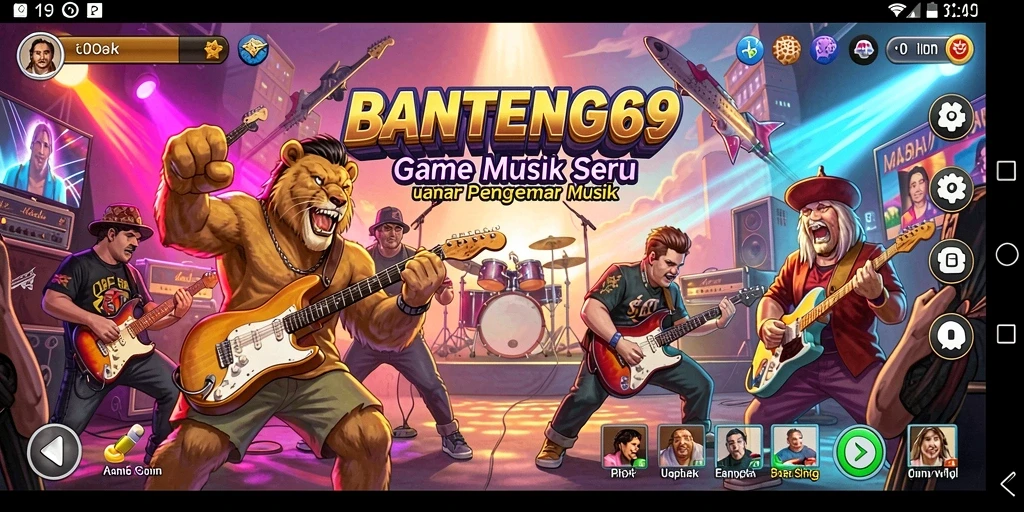 Tampilan gameplay BANTENG69 yang penuh warna dan interaktif.
