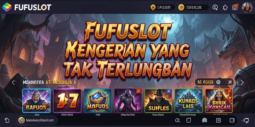 Tampilan gameplay FUFUSLOT menampilkan suasana Horror yang mencekam dan menegangkan.
