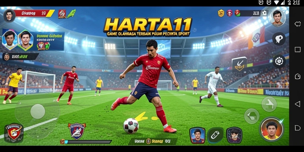 Tampilan gameplay menarik dari HARTA11 dengan berbagai olahraga seru.