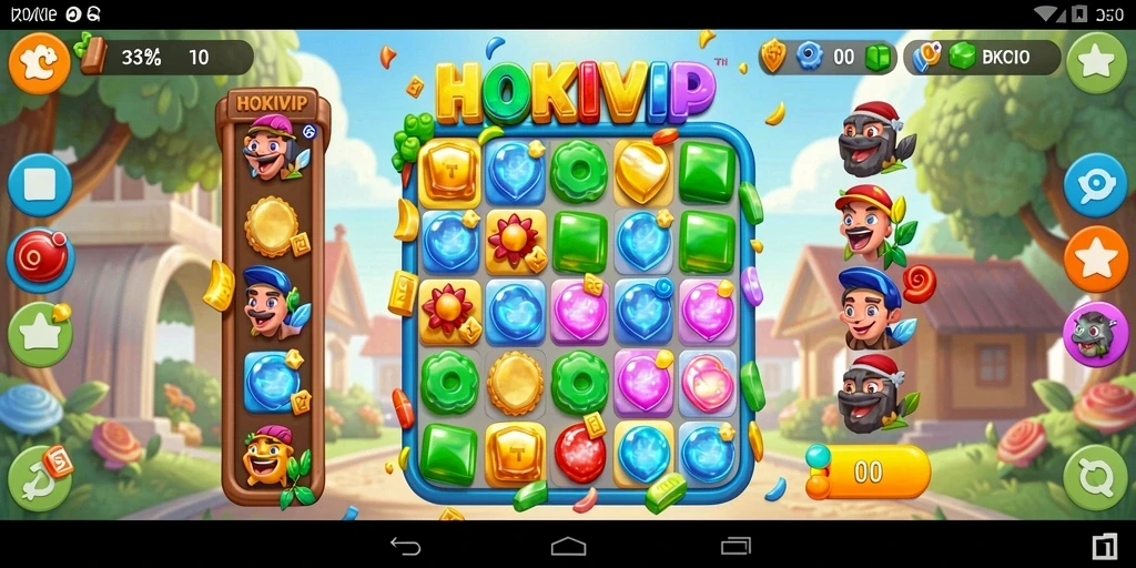 Tangkapan layar gameplay HOKIVIP yang penuh warna dan menantang.