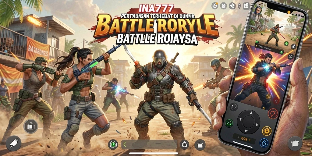 Gameplay seru dan mendebarkan di arena Battle Royale INA777.