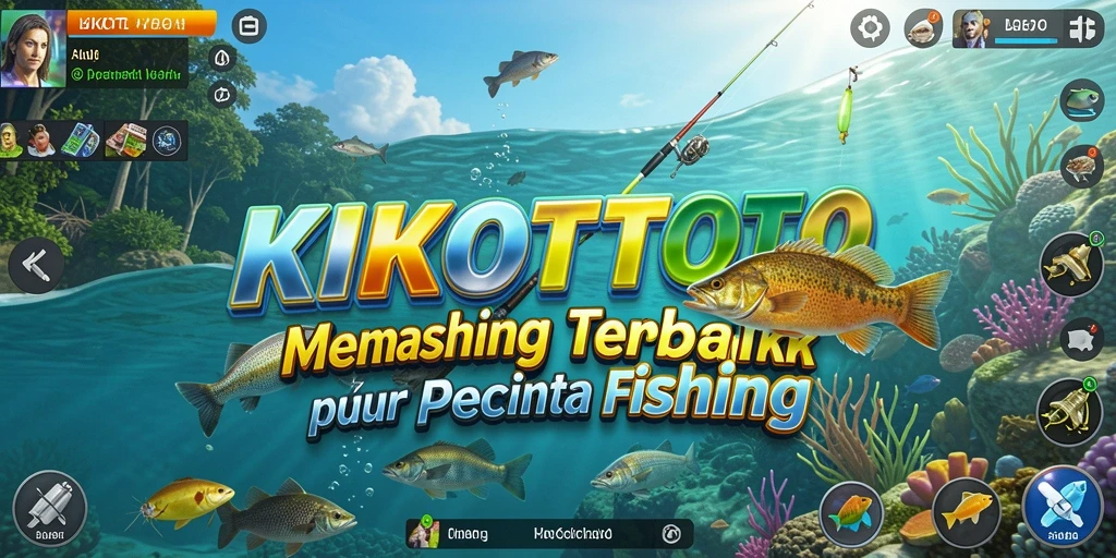 Tangkapan ikan seru saat bermain KIKOTOTO di lokasi memancing yang indah.