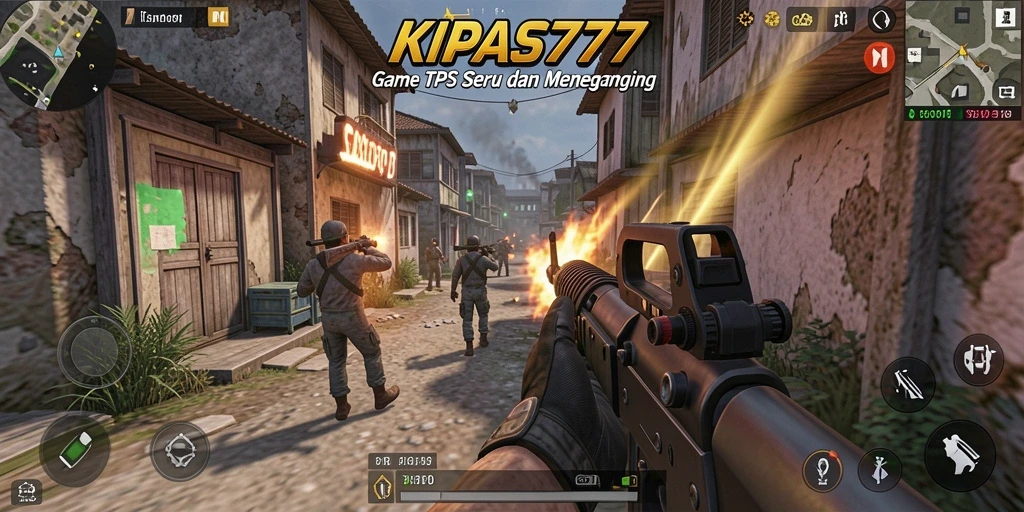 Screenshot KIPAS777 menampilkan aksi seru dalam gameplay TPS.
