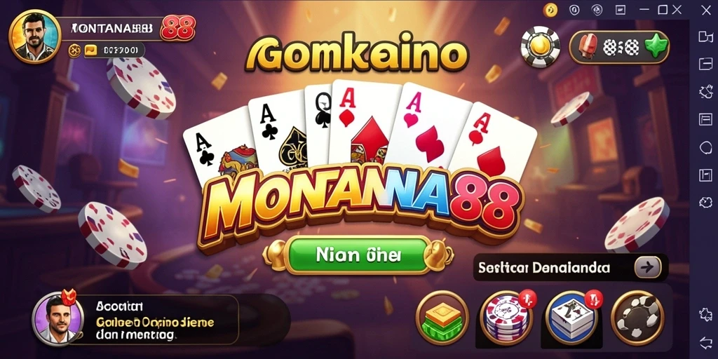 Screenshot gameplay MONTANA88 yang menunjukkan keseruan bermain domino.