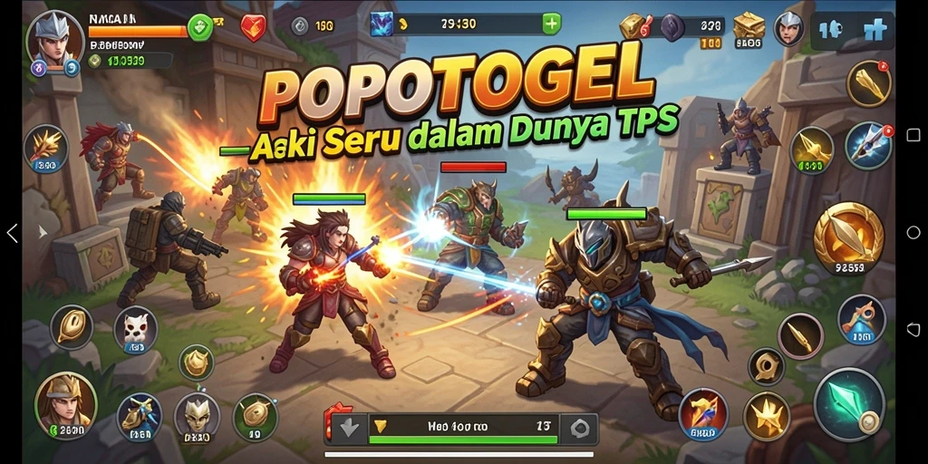 Gameplay seru di POPOTOGEL yang penuh aksi TPS.