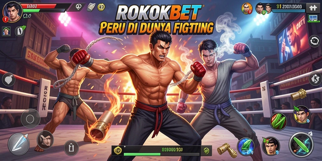 Tampilan menegangkan dari ROKOKBET saat pertarungan berlangsung.