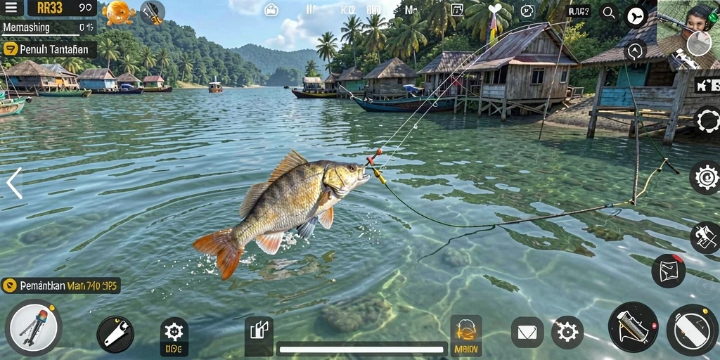 Gameplay memancing yang seru dengan grafik luar biasa.